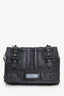Prada Black Glace Calfskin Small Etiquette Shoulder Bag With Strap
