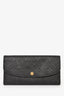 Louis Vuitton Black Empreinte Leather Emilie Wallet