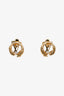 Louis Vuitton Gold Tone LV Angel Stud Earrings