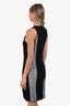 Rag & Bone Black/White Woven Colour Block Sleeveless Mini Dress Size 6
