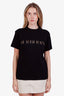 Burberry Black Cotton Nova Check Logo T-Shirt Size XS