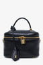 Louis Vuitton Black Coated Canvas Monogram Ink Embossed Vanity PM with Chain