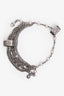 Pre-loved Chanel™ Silver Toned Multi-Strand Chain Pearl Sliding CC Bracelet