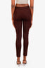 Moschino Cheap & Chic Brown Pleated Sheer Tight Pants Size 6