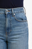 Veronica Beard Taylor Cropped High Rise Wide Leg Jeans Size 27