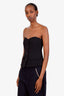 Veronica Beard Black Arlette Bustier Top Size 2