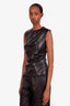 Simkhai Faux Leather Draped 'Wynter' Sleeveless Top Size 4