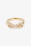 Tiffany & Co. 18k Yellow Gold Diamond Infinity Ring Size 3.5