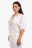 Vilshenko White Cotton Multicolour Floral Embroidered Blouse Size 14