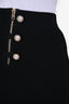 Sandro Black Knit Pearl Embellished Mini Skirt Size 3