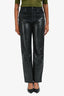 Agolde Black Denim Recycled Leather Jeans Size 24