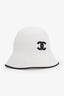 Pre-loved Chanel™ 25C Black/White CC Logo Bucket Hat