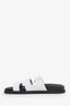 Hermès White Leather Chypre Sandals Size 39.5