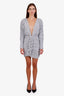 The Attico Silver Sequin Mini Dress Size 40