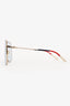 Pre-loved Chanel™ Metal Raffia Round Frame Sunglasses