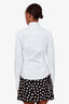 Bettter White Cotton Fitted Button-Up Blouse Size S