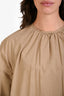 Weekend Max Mara Beige Cotton Wide Sleeve Shirt Estimated Size 6