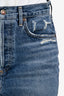 Agolde Blue Denim Mini Skirt Size 25