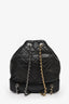 Pre-loved Chanel™ 2021+ Black Leather Two Tone Gabrielle Backpack