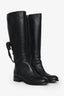 Valentino Black Tied Bow Back High Boots Size 37