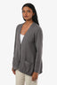 Brunello Cucinelli Brown Cashmere Beaded Cardigan Sweater Size L