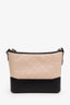 Pre-loved Chanel™ 2019-2020 Nude/Black Quilted Calfskin Medium 'Gabrielle' Crossbody Bag