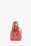 Balenciaga Pink Bruyere Lambskin Leather Giant 12 Rose Gold Motorcycle City Bag