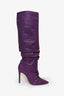 Alexandre Birman Purple Crystal Slouch Tall Boot Size 38