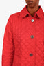 Burberry Brit Red Quilted Jacket Size M