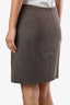 Etro Brown Wool Ruched Mini Skirt Size 40