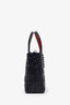 Christian Louboutin Black Leather Cabata Embossed Tote Bag with Strap