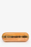 Dolce & Gabbana Amber Acrylic Glass 'Sicily' Box Bag with Faux Pearl Chain