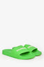 Balenciaga Neon Green Logo Pool Slides Size 8