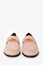 Hermès Pink Suede Leather 'Destin' Loafers Size 37