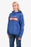 Gucci Blue Multicolour Logo 'Original Gucci' Hoodie Size M