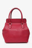 Hermès Red Leather 'Toolbox 20' Bag with Shoulder Strap SHW