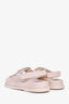 Pre-loved Chanel™ 2022C Baby Pink Textured Leather Dad Sandals Size 37.5