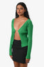 Jacquemus Green Rib Knit La Maille Pralu Longue Cardigan Size 36