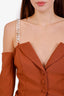 Camila Coelho Brown Cotton Blouse Size M