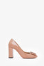 Salvatore Ferragamo Nude Patent Leather Heels Size 9.5