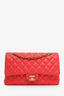 Pre-loved Chanel™ 2019 Red Quilted Lambskin Classic Medium Double Flap Bag GHW