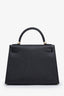 Hermès 2013 Black Epsom Leather Sellier Kelly 28 With Strap