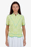 Bottega Veneta Yellow Intreccio Knit Top Size S