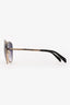Emilio Pucci Gold Tone Cat Eye Sunglasses