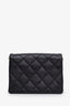 Pre-loved Chanel™ 24P Black Quilted Lambskin Enamel Logo Mini Full Flap Bag