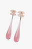 Pre-loved Chanel™ 18S Pink Resin CC Drop Earrings