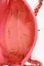 Pre-loved Chanel™ 2021 Pink Lambskin Leather Logo Strap Flap Bag