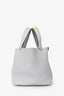 Hermès 2021 Pale Blue Clemence Leather Picotin 18 PHW