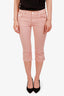 Red Valentino Pink Denim Capri Pants Size 4