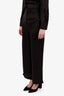 Fendi Black Silk FF Zucca Trousers Size 38